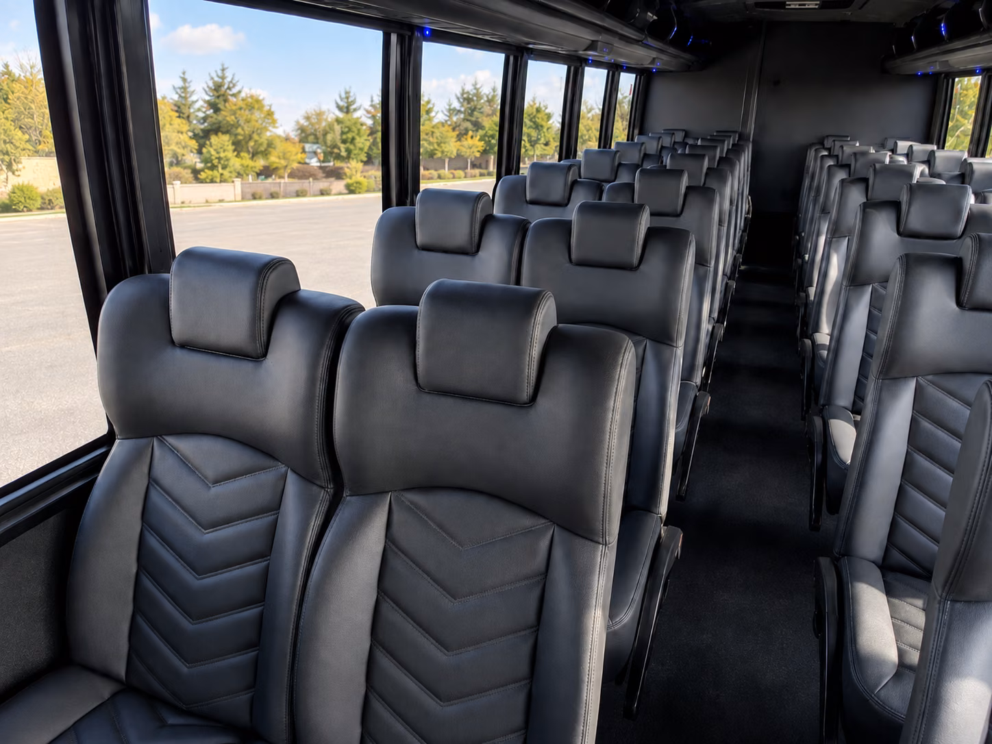 new britain 18 passenger minibus interior