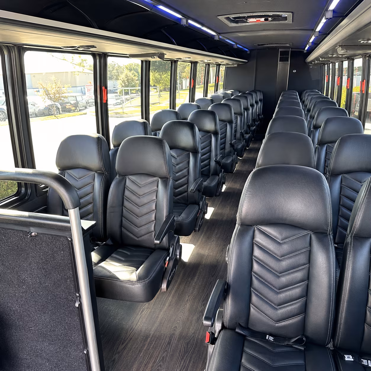 new britain 28 passenger minibus interior