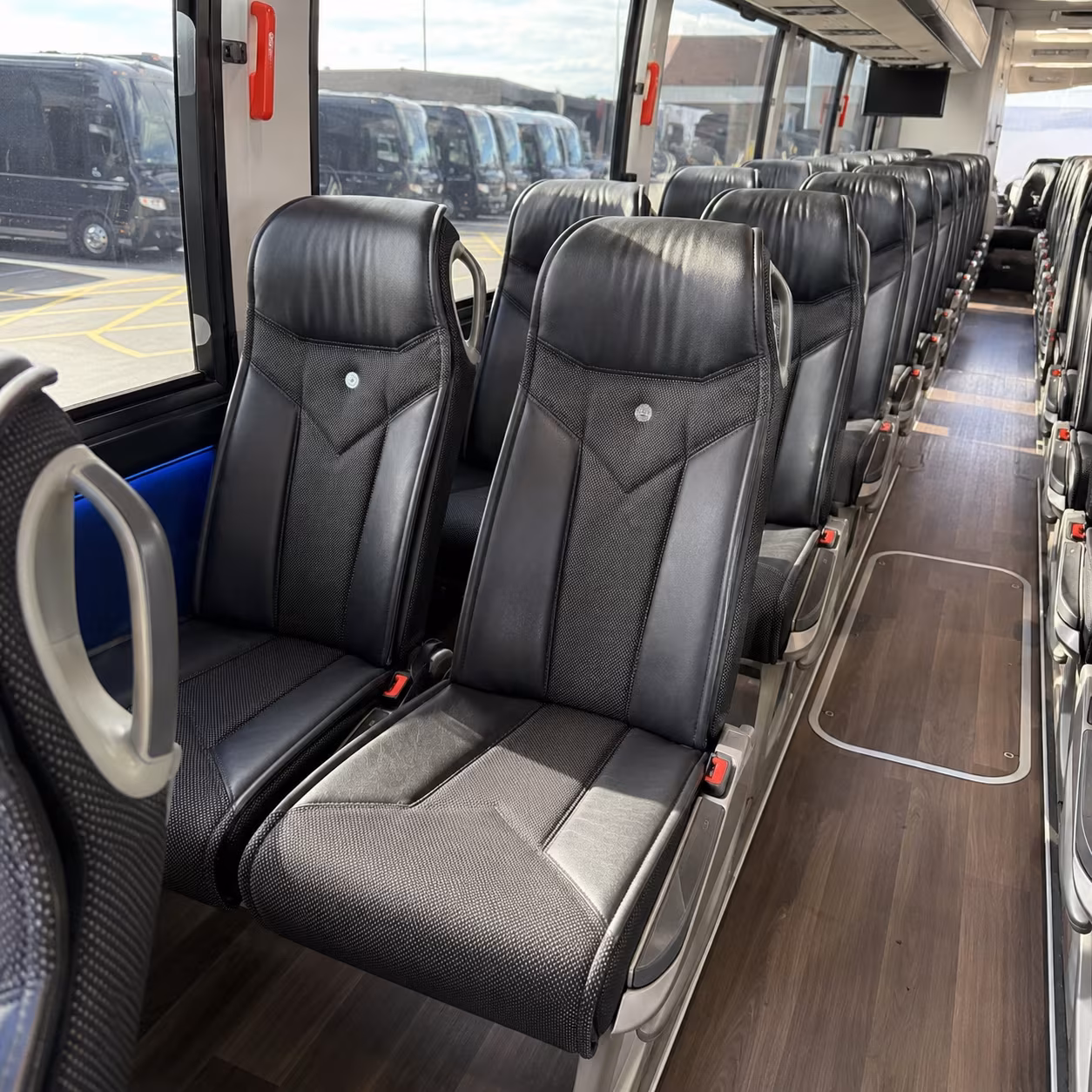 new britain 40 passenger charter bus interior