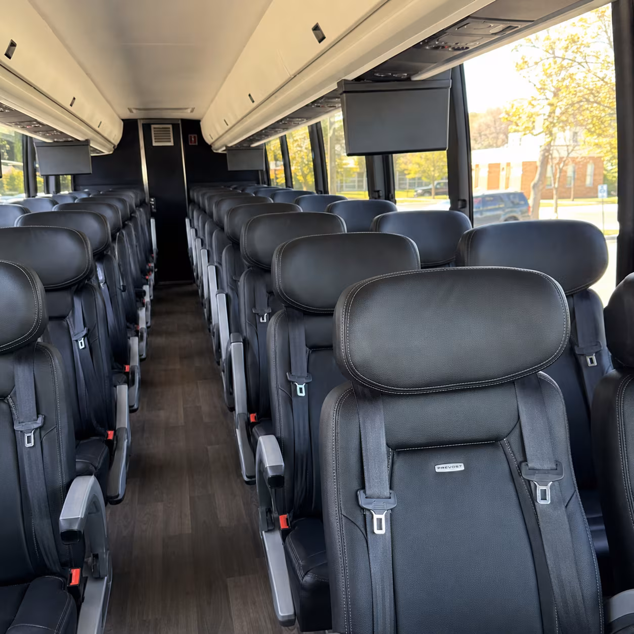 new britain 45 passenger charter bus inside