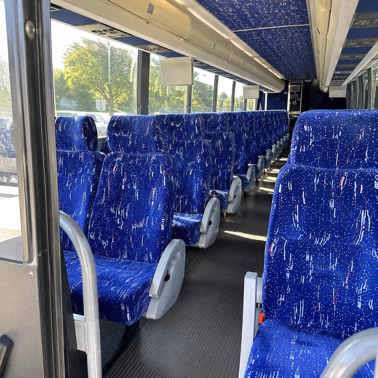 new britain 50 passenger charter bus inside