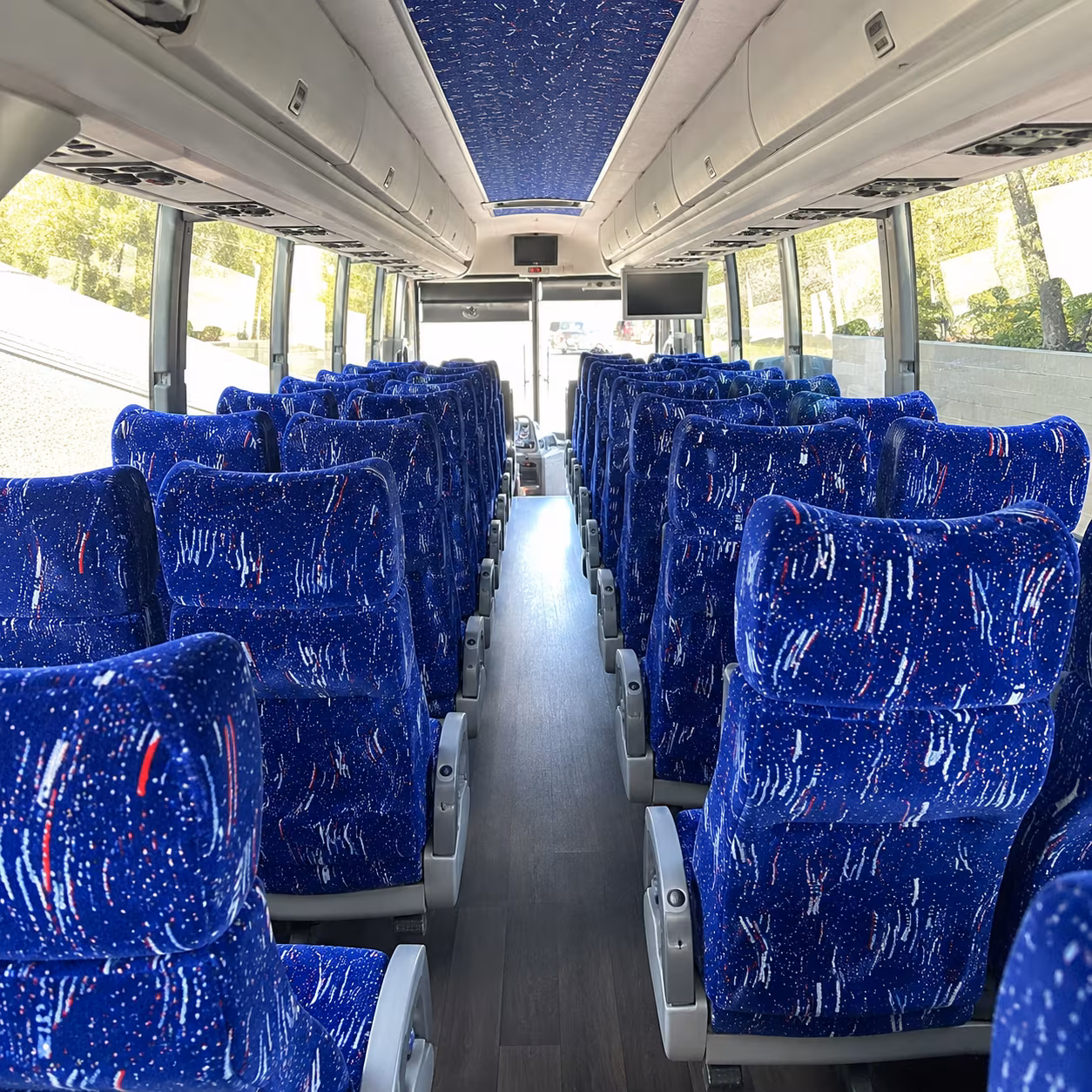 new britain 50 passenger charter bus interior