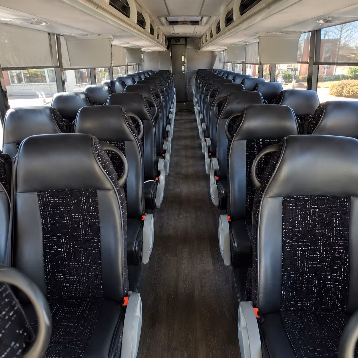 new britain 54 passenger charter bus inside