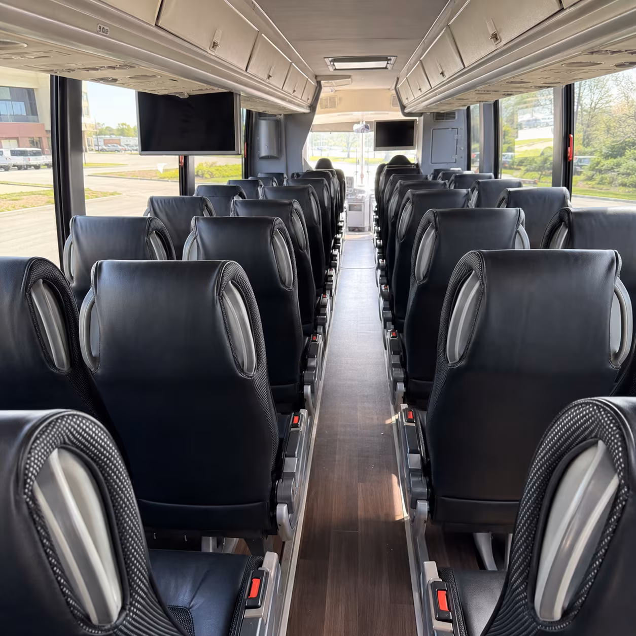 new britain 56 passenger charter bus inside