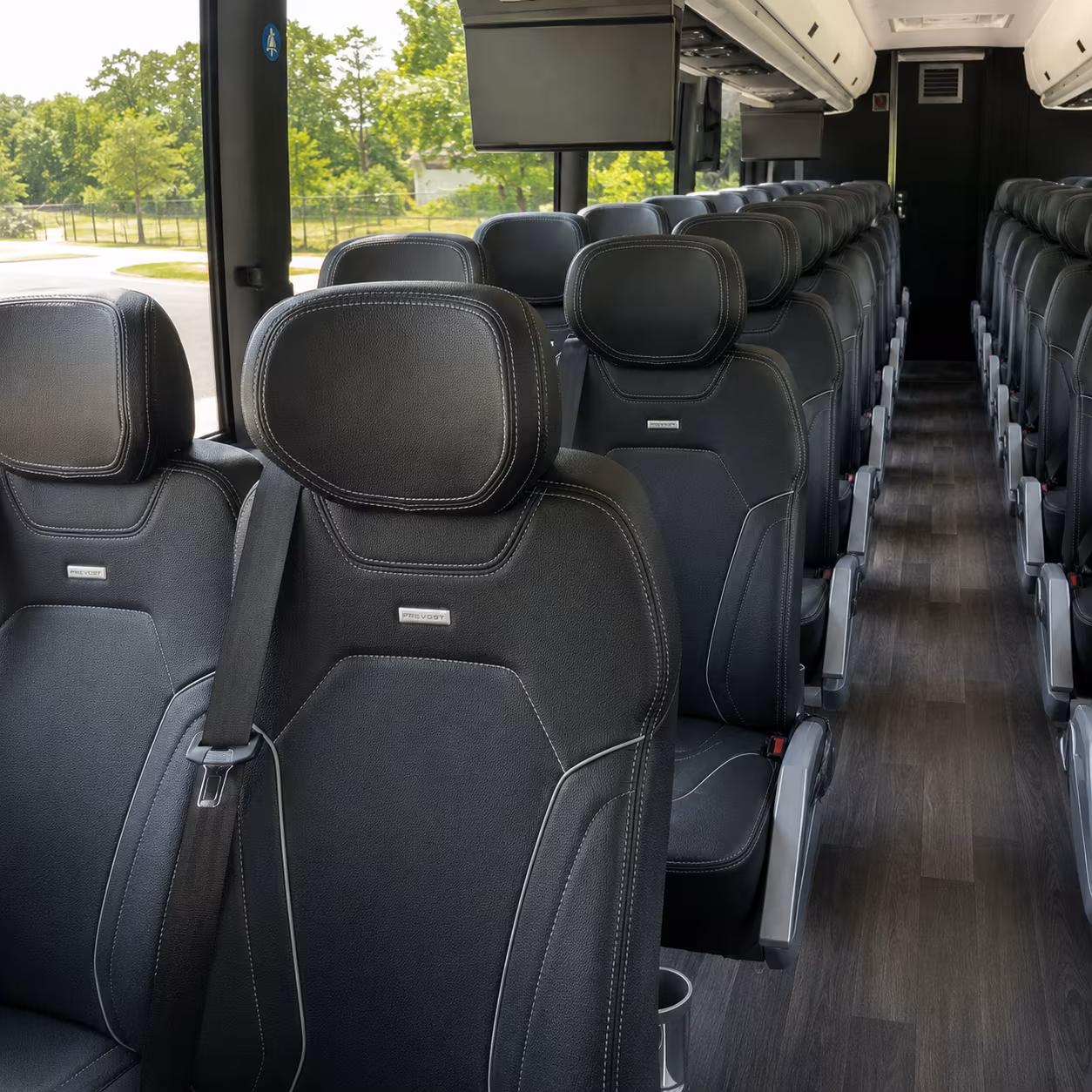new britain charter bus inside