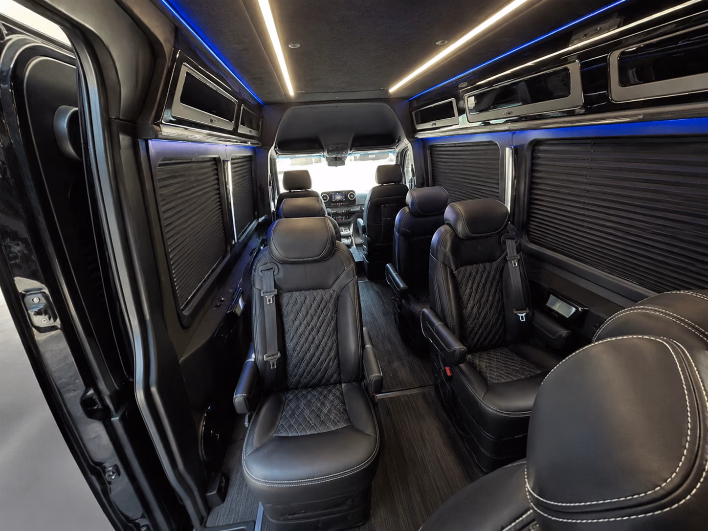 new britain sprinter van with driver inside